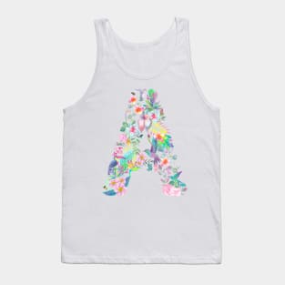 A - Decorative Alphabet Tank Top